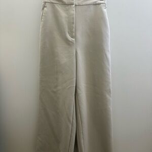 Zara Beige Elastic Waist Trousers